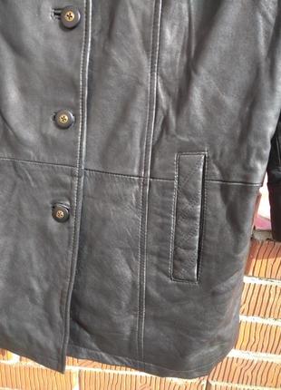 Шикарный кожаный плаш, куртка5 фото
