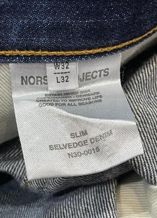 Щільні селвидж денім  norse projects slim selvege denim5 фото