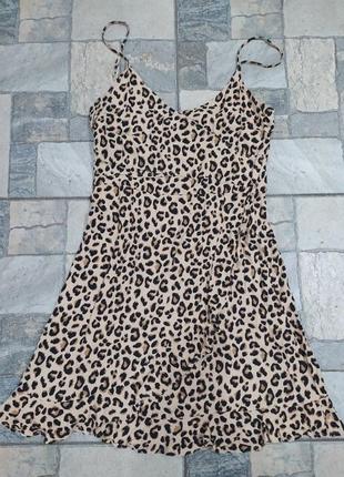 Сукня плаття в леопардовий принт