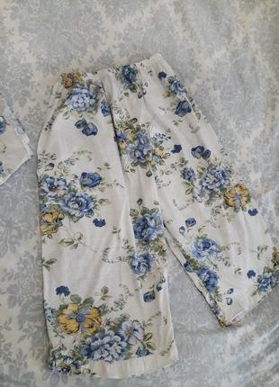 Пижама ,домашний костюм. для дома в цветы прованс французский стиль3 фото