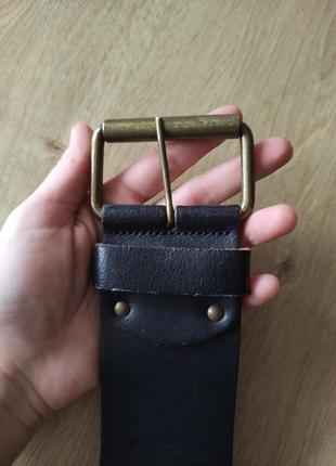 Стильный женский широкий кожаный ремень genuine leather, германия,р. 80-85