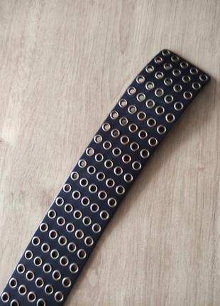 Стильный женский широкий кожаный ремень genuine leather, германия,р. 80-85