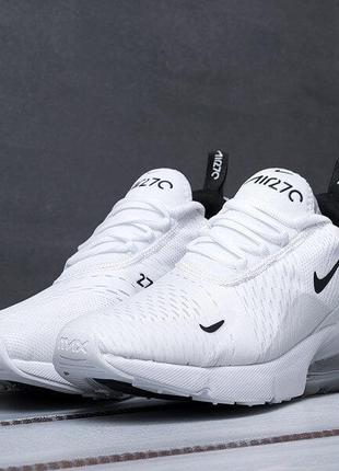 Кроссовки nike air max 270 triple white (найк аир макс белые , мужские и женские размеры(36-45в наличии)442 фото