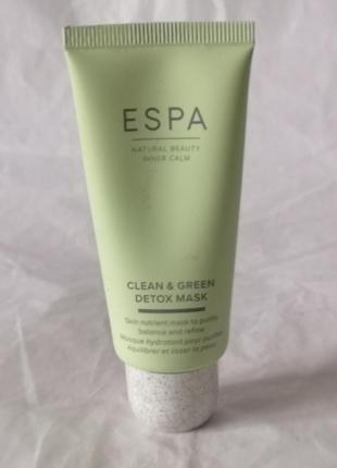 Детокс-маска на рослинній основіespa clean&amp;green detox mask, 30 мл1 фото