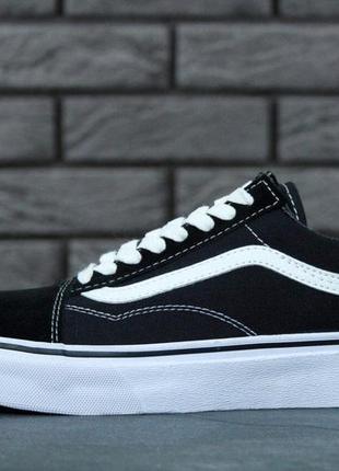 Кеды vans old school black white (кеды ванс олд скул черно-белые) мужские и женские размеры 36-45.7 фото