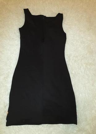 Плаття чорного кольору з паєтками3 фото