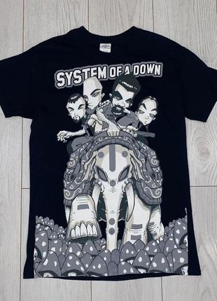 Мужская хлопковая футболка system of a down size s