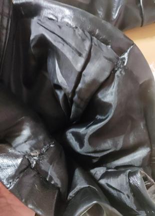 Лаковая кожаная курточка косуха р s8 фото
