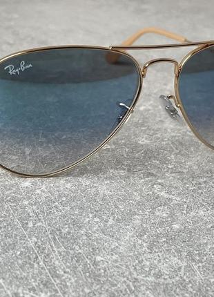 Ray-ban aviator large солнцезащитных очков (оригинал, унисекс)3 фото