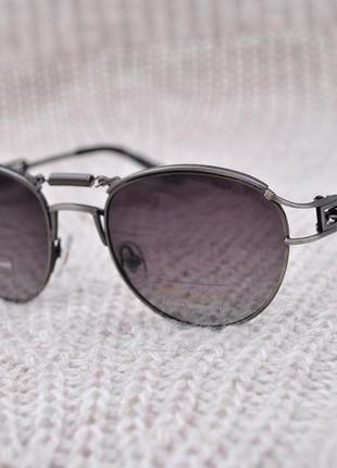 Фирменные солнцезащитные круглые очки marc john polarized mj0743 стимпанк с пружиной
