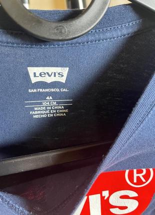 Кофта реглан лонгслив  levi’s на 4-5 лет3 фото