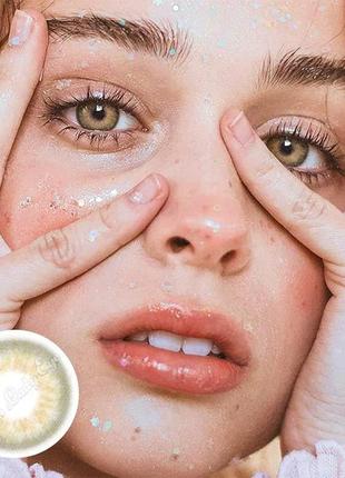 Линзы цветные для глаз (есть опт) карие (ореховый оттенок) dna taylor hazel. подходят для светлых глаз