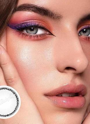 Линзы цветные серые tear gray circle colored подходят для светлых глаз (опт и розница)