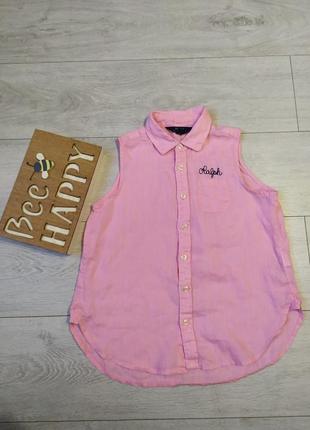 Сорочка на дівчинку polo ralph lauren, льон.