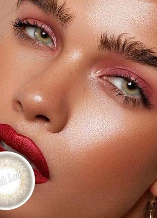 Лінзи кольорові для очей (є опт) коричневі карі caribbean natural brown підходять для світлих очей