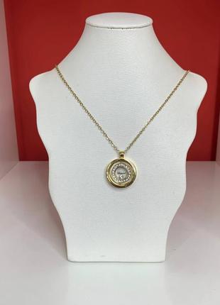 Подвеска в стиле шопард с позолотой (chopard)