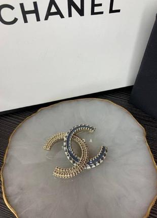 Брендовая брошка позолота серо-золотая