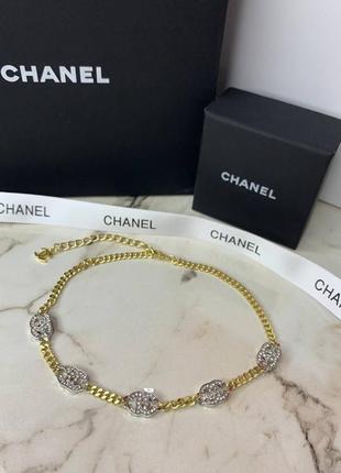 Брендовая подвеска под шею с цирконием в позолоте и посеребрение. люкс качество