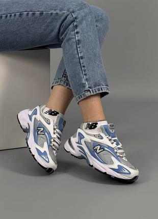 Жіночі білі з блакитним кросівки на весну new balance 725 🆕 нью баланс