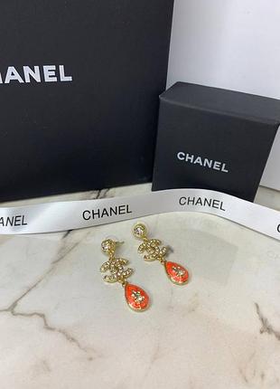 Брендовые серьги с цирконием в позолоте. люкс качество