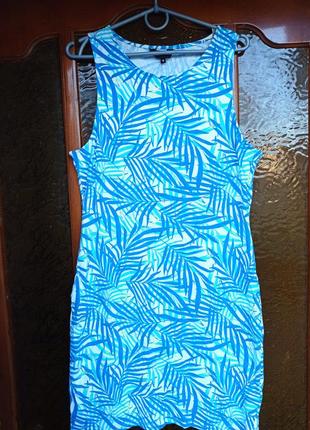 Стильне літнє плаття сарафан принт