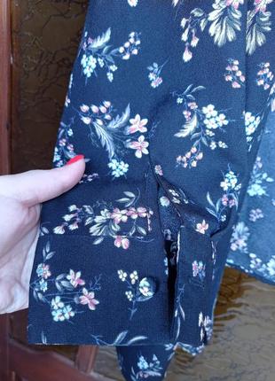 Кардиган накидка кимоно в цветочек2 фото