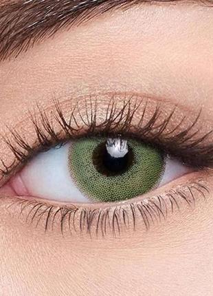Линзы цветные для глаз (есть опт) зеленые moss circle. подходят для светлых глаз4 фото