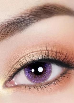 Лінзи кольорові для очей (є опт) рожеві bambi super glitter space pink. підходять для світлих очей