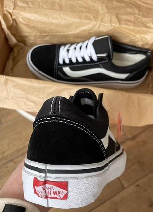 Замшеві, чорні кеди vans old skool , натуральна замша , накладений платіж7 фото