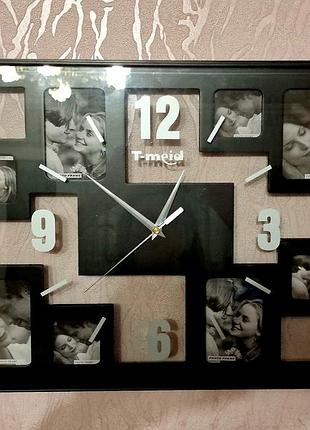 Стильний годинник-фоторамка