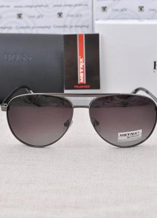 Фирменные солнцезащитные мужские очки matrix polarized mt8597 капля авиатор2 фото