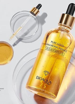 Сыворотка для лица bioaqua 24k gold hyaluronic essence