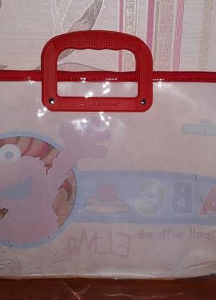 Детская сумка с элмо для нот, альбома для рисования и прочего4 фото