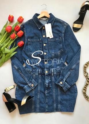 Джинсовое платье платье платье zara
