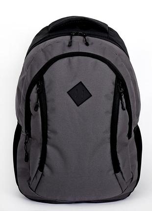 Повсякденний підлітковий міський сірого кольору, середнього розміру рюкзак  для навчання та прогулянок  031090