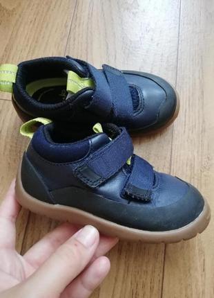 Кожаные ботинки кроссовки clarks, р. 20,5