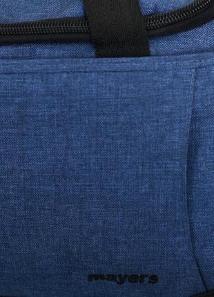 Практична універсальна дорожня сумка з непромокальної тканини синього кольору 00207674 фото