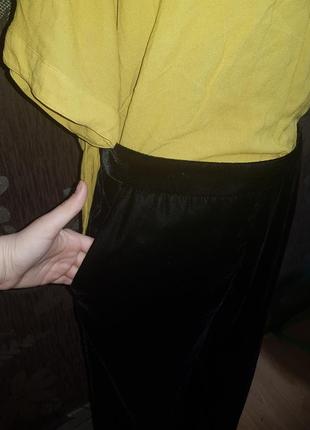 Стильні велюрові штани кюлоти zara3 фото