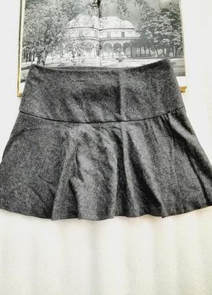 Тепленькая мини юбка.легкая и не колеблется.62% шерсть ламы5 фото
