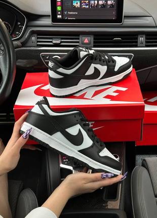 Жіночі кросівки nike sb dunk low retro white black5 фото