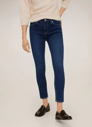 Сині жіночі джинси jeans skinny sculpt mango джинси скіні2 фото