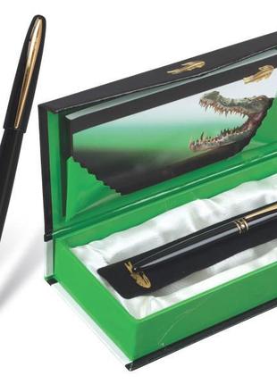 Ручка пір'яна crocodile 215 f в подарунковій упаковці