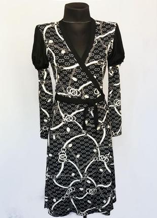 Суперціна. стильне плаття на запах. принт. туреччина. нове, р. 42-46