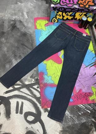 Зауженные стрейч джинсы с эффектом гармент-дай stretch skinny topman6 фото