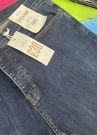 Зауженные стрейч джинсы с эффектом гармент-дай stretch skinny topman7 фото