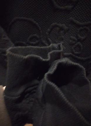 Свитош лонгслив свитер черный с черепами m-l5 фото