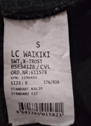 Лонгслив свитош свитер черный с черепами m-l 7