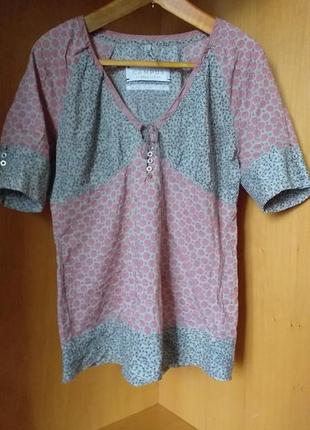 Очень легкая, тоненькая, натуральная летняя блузка бренда marc o polo1 фото