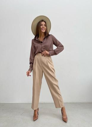 Стильна жіноча сорочка - шовкова блуза