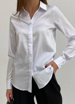 Стильна жіноча сорочка - шовкова блуза